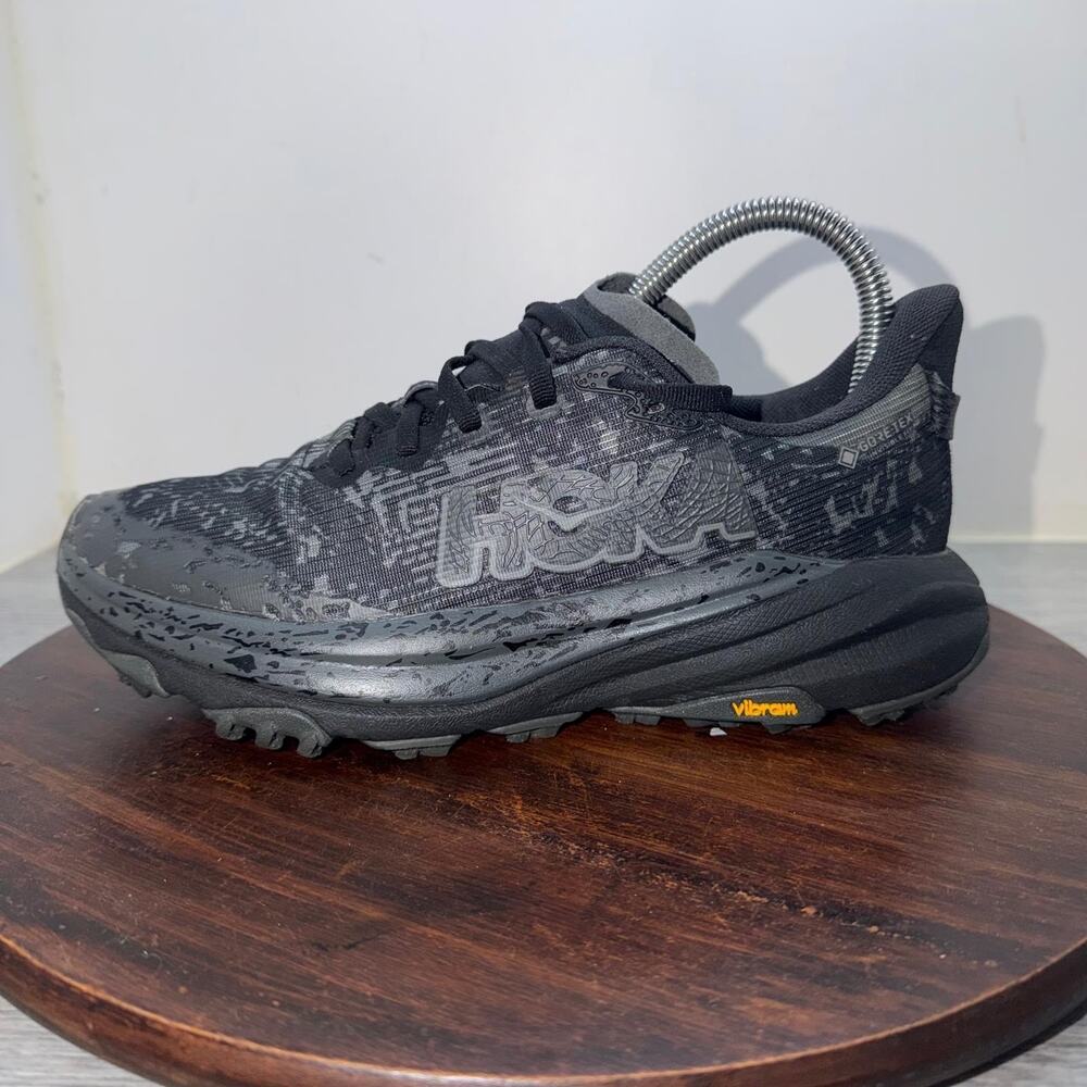Hoka Speedgoat 6 GTX Trail Running Shoes Women's 7B Black Outer Orbit Hiking